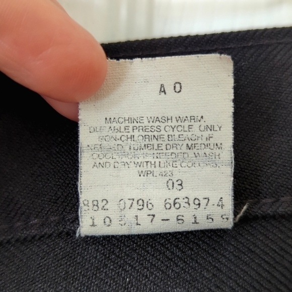 Levi's 90's Vintage Classic Relaxed Straight Leg Polyester Pants Black 36 x 30 - Picture 9 of 14